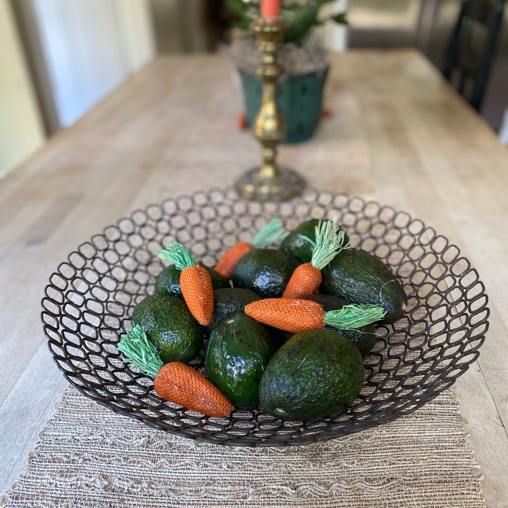Mid century modern 15-inch bronze metal bowl.